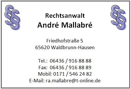 Rechtsanwalt Mallabré